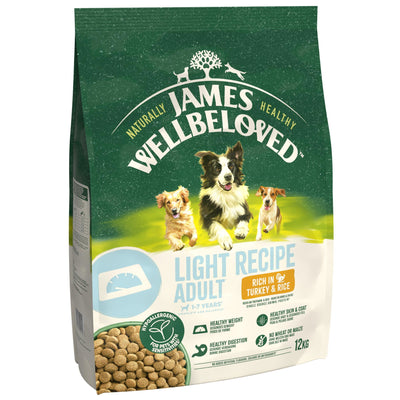 James Wellbeloved Dry Dog Light Adult Turkey & Rice 12kg
