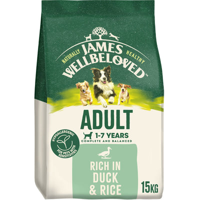 James Wellbeloved Dry Dog Adult Duck & Rice 15kg