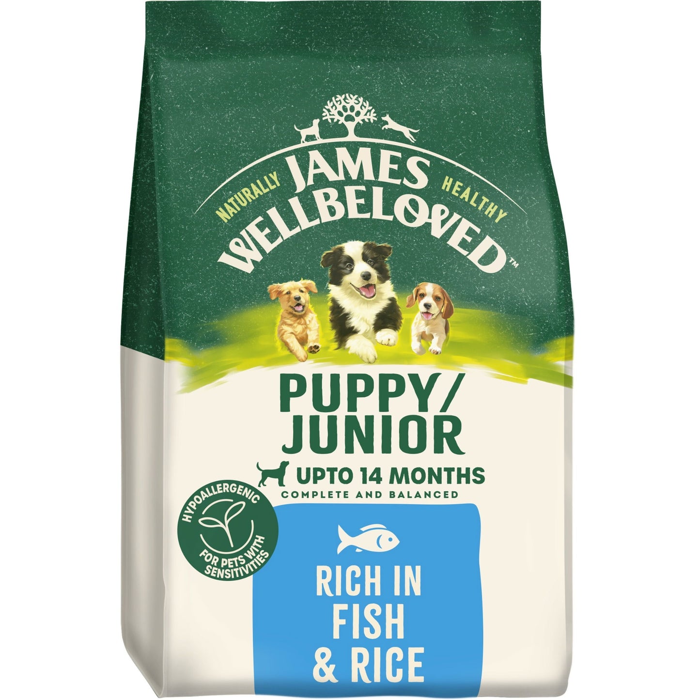 James Wellbeloved Dry Dog Puppy Fish & Rice 2kg