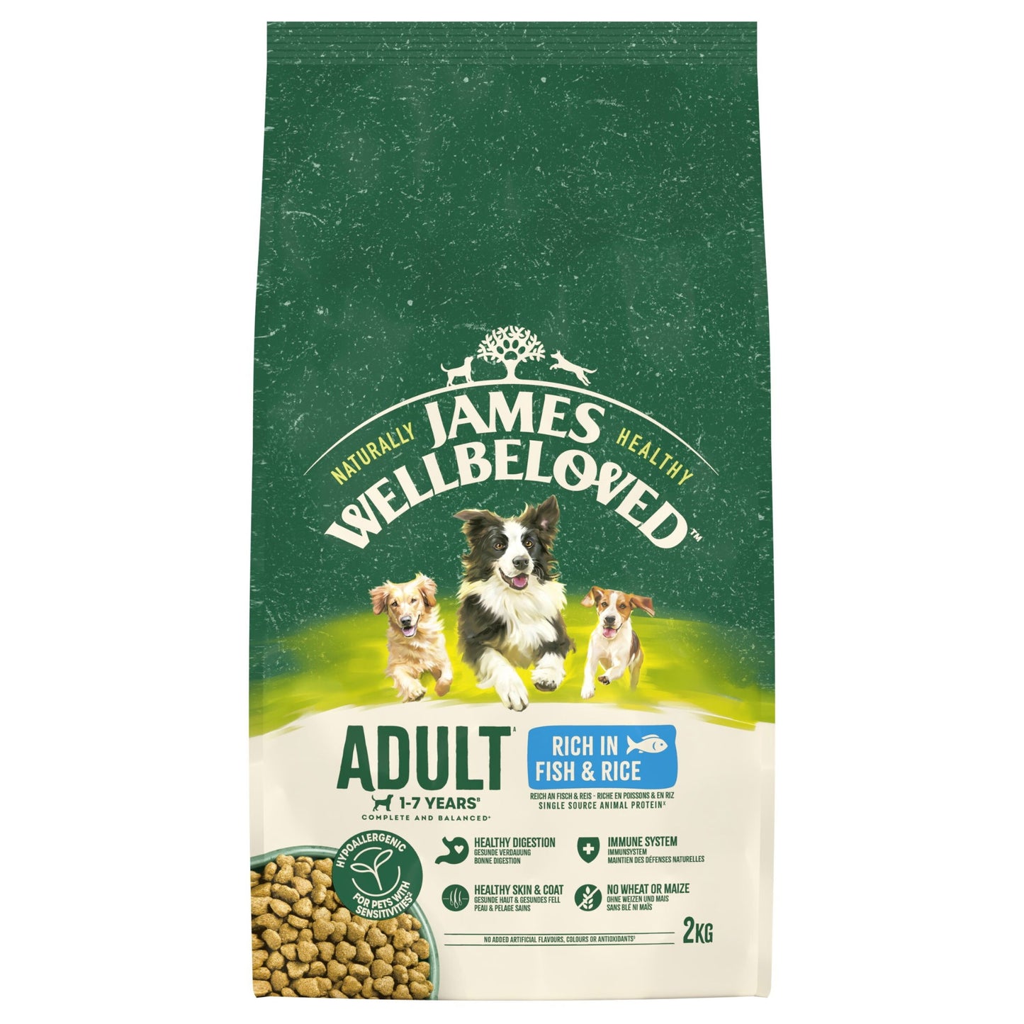 James Wellbeloved Dry Dog Adult Fish & Rice 2kg