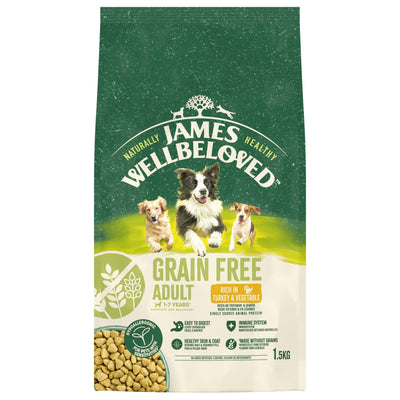 James Wellbeloved Dry Dog Grain Free Adult Turkey 1.5kg
