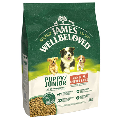 James Wellbeloved Dry Dog Puppy Chicken & Rice 15kg