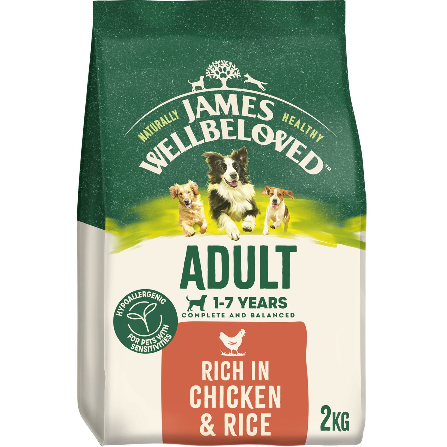 James Wellbeloved Dry Dog Adult Chicken & Rice 2kg