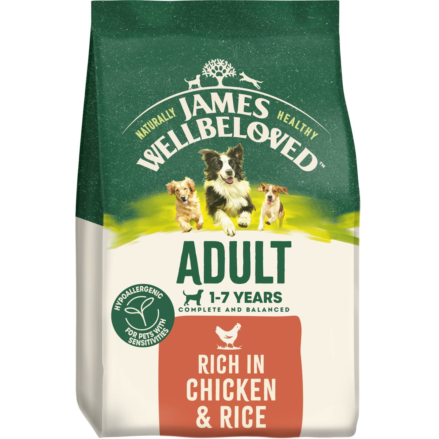 James Wellbeloved Dry Dog Adult Chicken & Rice 2kg