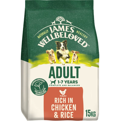 James Wellbeloved Dry Dog Adult Chicken & Rice 15kg