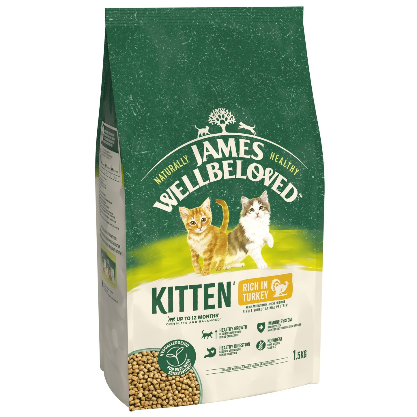 James Wellbeloved Dry Cat Kitten Turkey 1.5kg