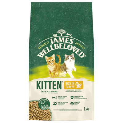 James Wellbeloved Dry Cat Kitten Turkey 1.5kg