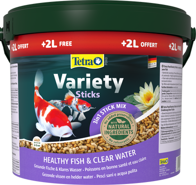 Tetra Pond Variety Sticks 10L+20% Bonus MG