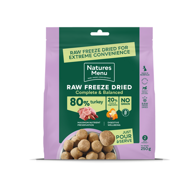 Natures Menu Complete and Balanced 80/20 Turkey 250g