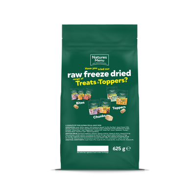 Natures Menu Raw Freeze Dried Complete & Balanced 80/20 Lamb 625g