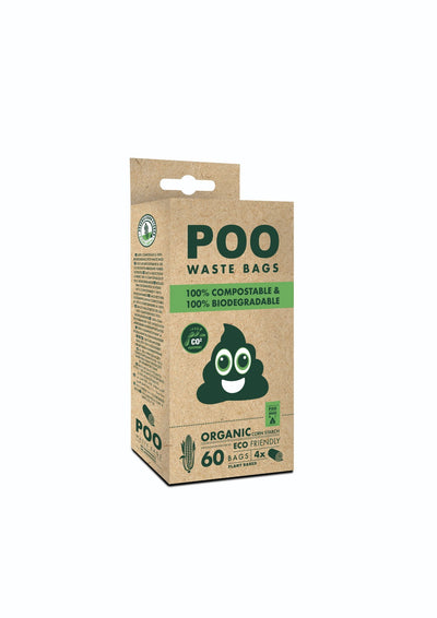 M-PETS Poo 100% Compostable & Biodegradable Dog Waste Bagsx60