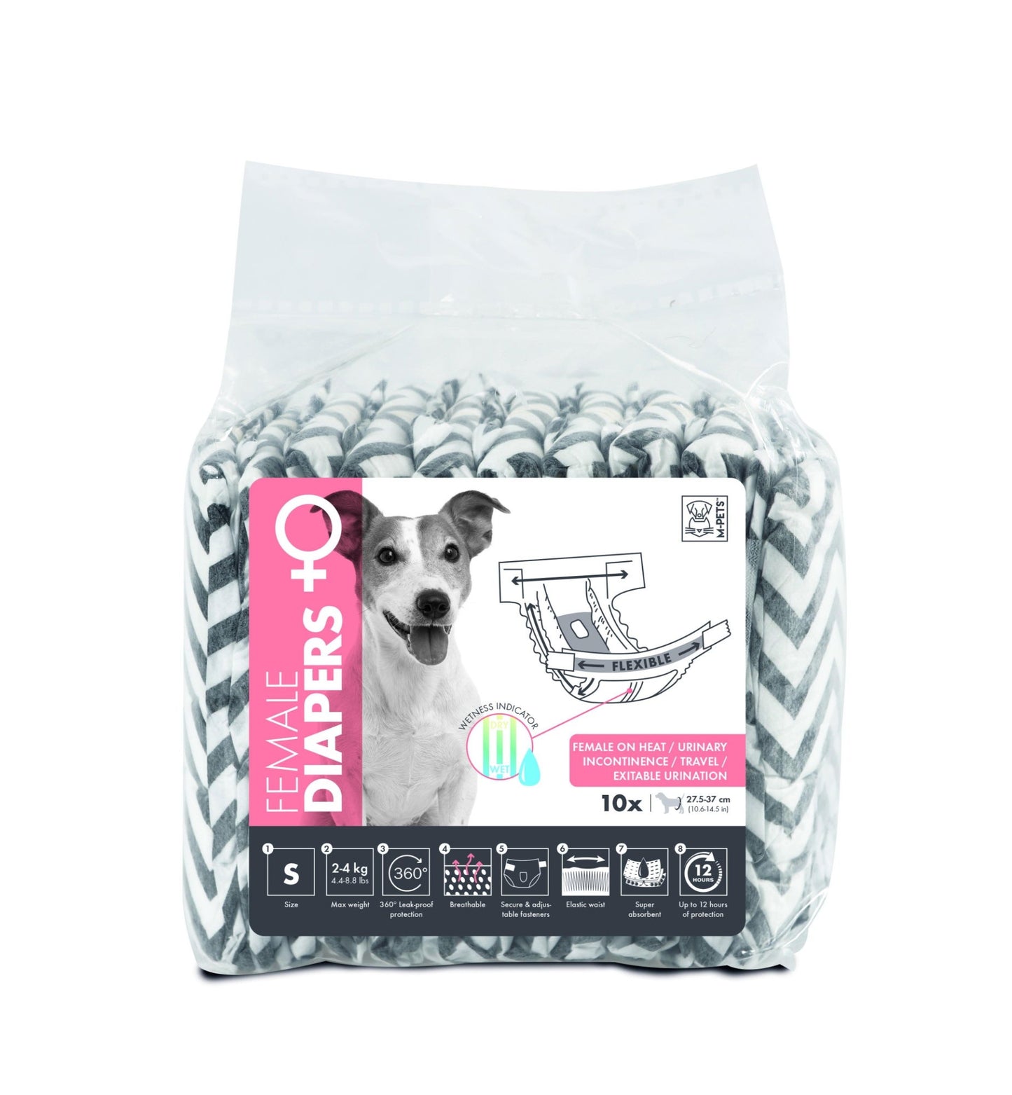 M-PETS Diapers - Female Dog - Small