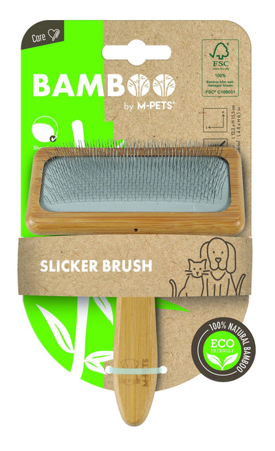 M-PETS Bamboo Slicker Brush - Large