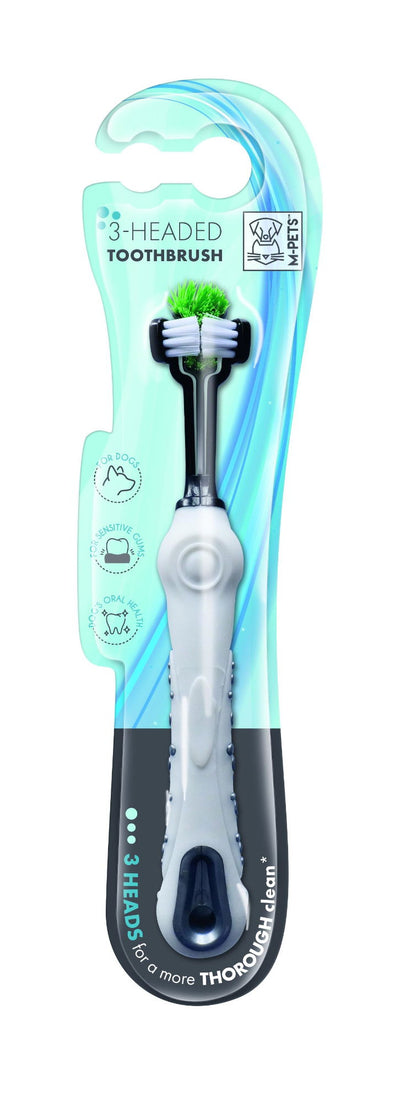 M-PETS 3-Headed Toothbrush