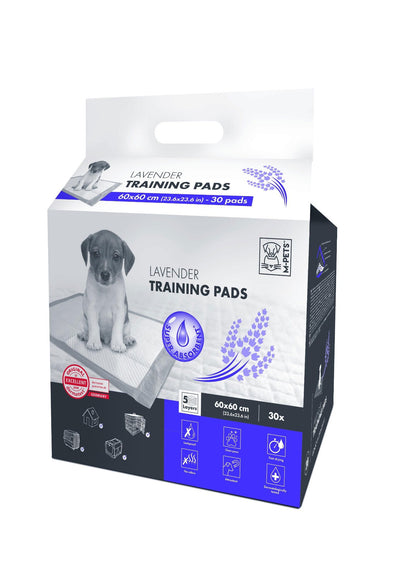 M-PETS Lavender 60 X 60 Training Pads - 30 Pcs