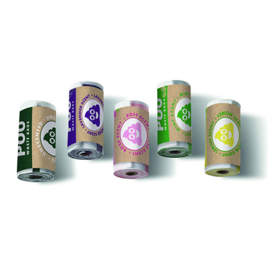 M-PETS Poo Dog Waste Bags Set (450 Bags) - Natural