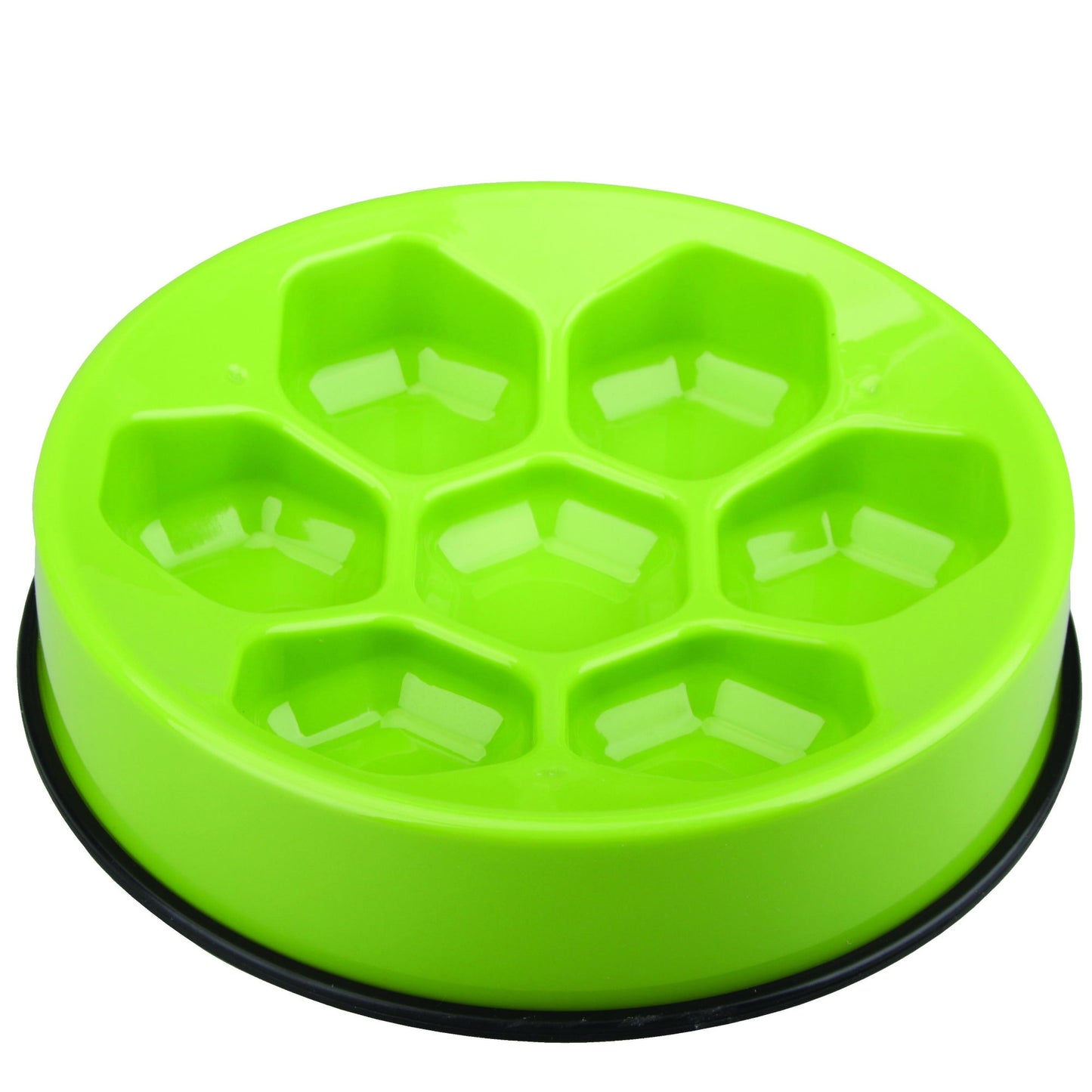 M-PETS Cavity - Slow Feed Bowl Round Green