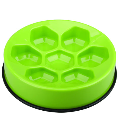 M-PETS Cavity - Slow Feed Bowl Round Green