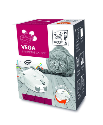 M-PETS Vega Interactive Cat Toy - White
