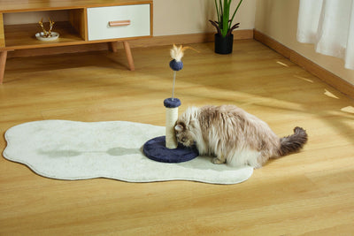 M-PETS My First Cat Tree Feather Dark Blue