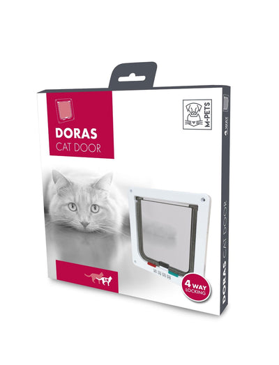 M-PETS Doras Cat Door - 4 Way Locking