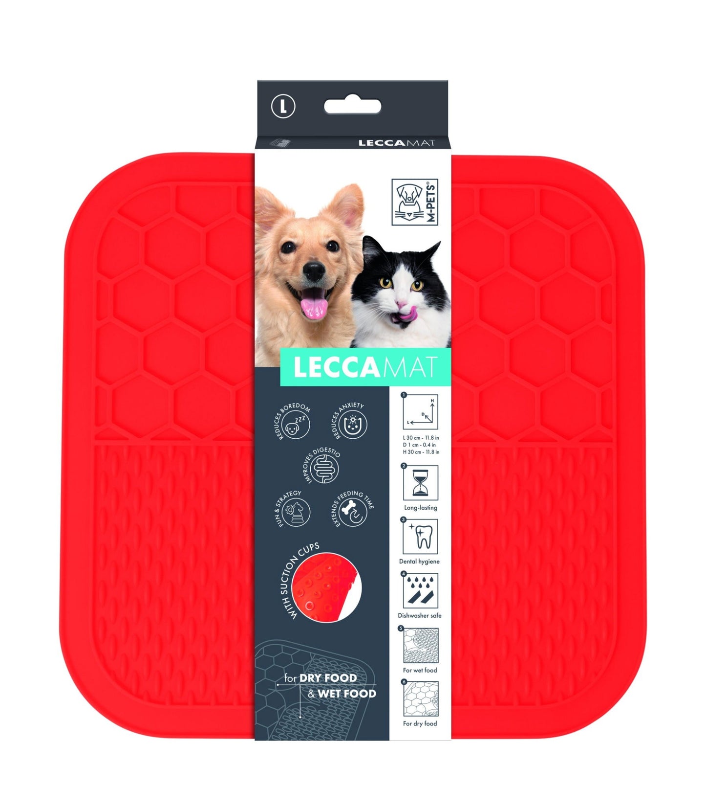 M-PETS Lecca Mat Red Large