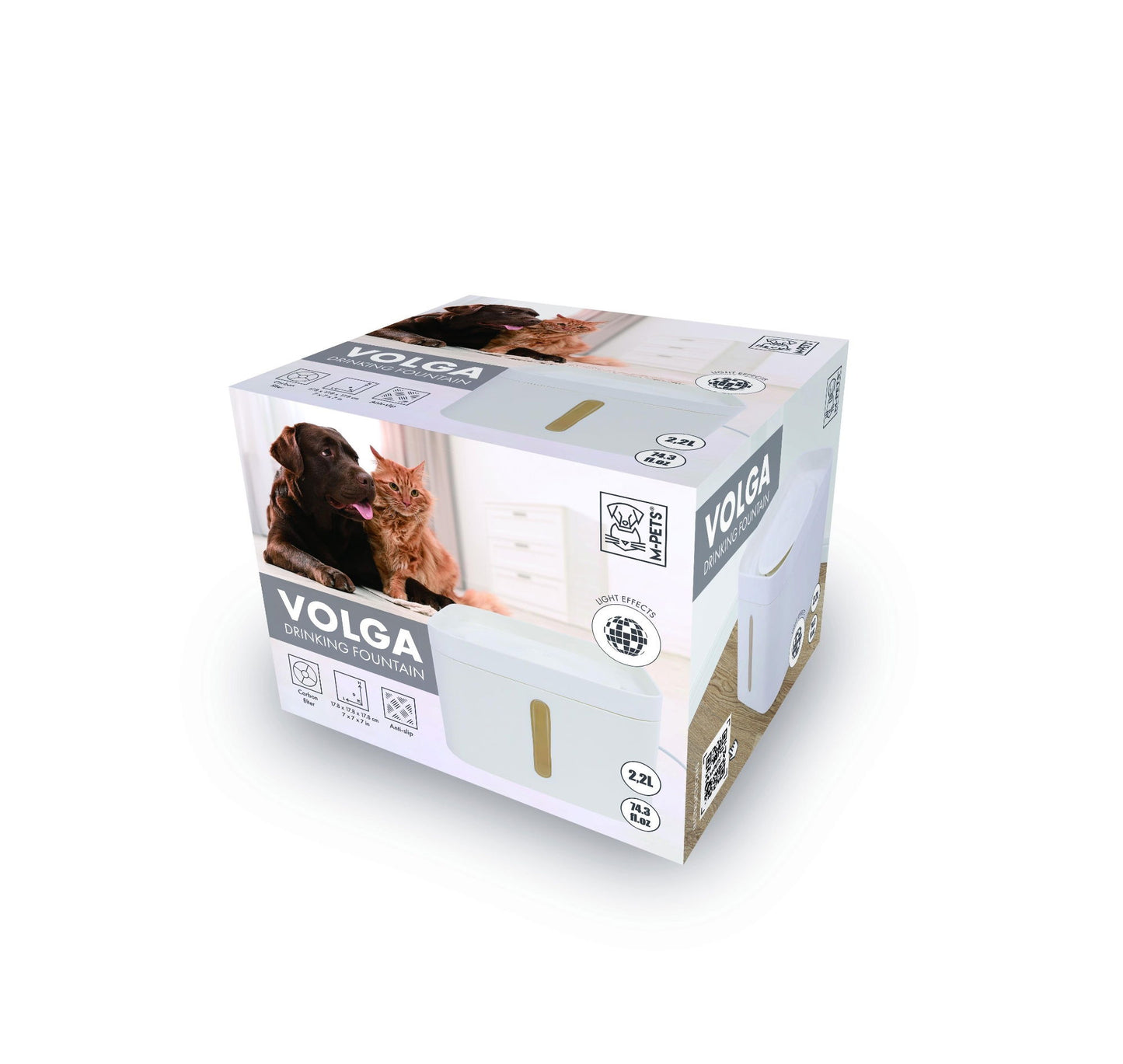 M-PETS Volga Drinking Fountain 2200ml