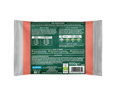 Natures Menu Complete & Balanced 80/20 Blocks Beef 500g