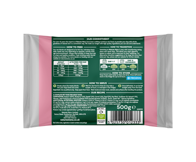 Natures Menu Complete & Balanced 80/20 Blocks Venison 500g