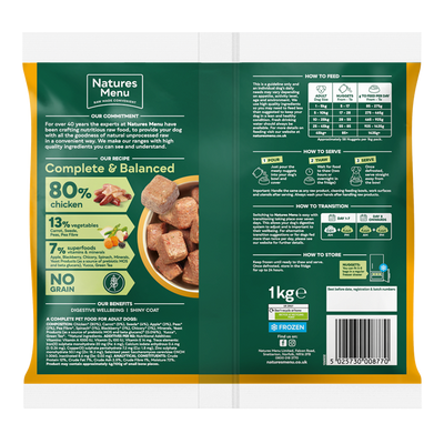 Natures Menu Complete & Balanced 80/20 Chicken 1kg