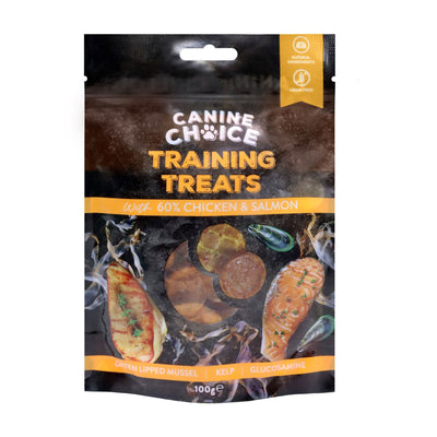 Canine Choice Dog Treats Training Chicken & Salmon X8 100g