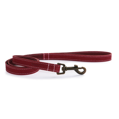 Ancol Timberwolf Leather Lead Raspberry 1mx19mm