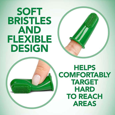 Vet's Best Silicon finger Toothbrushes For Dogs 5pc