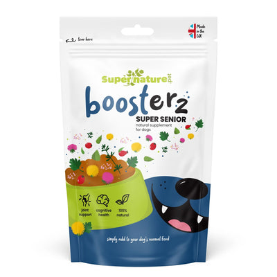SuperNature Boosterz Super Senior Natural Supplement for Dogs 125g