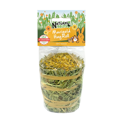 Natural Nibbles Timothy Hay Roll Marigold 100g