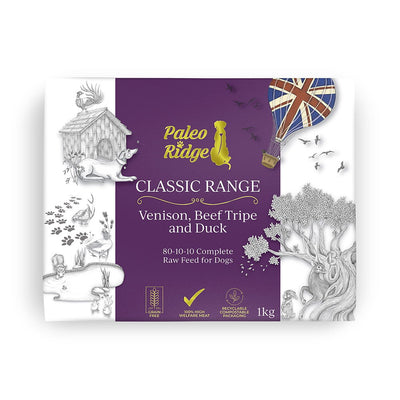 Paleo Ridge Classic Venison Beef Tripe and Duck 1kg