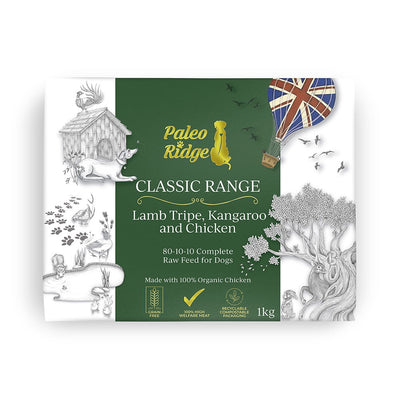 Paleo Ridge Classic Lamb Tripe Kangaroo and Chicken 1kg