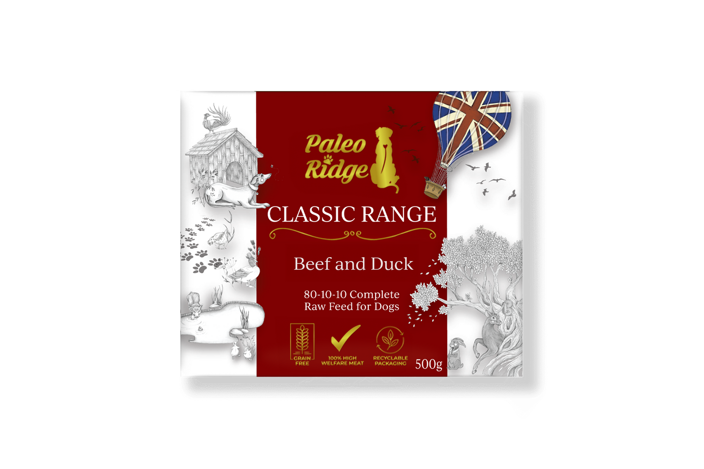 Paleo Ridge Classic Beef & Duck 500g