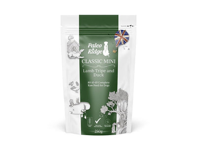 Paleo Ridge Classic Mini Lamb Tripe and Duck 250g