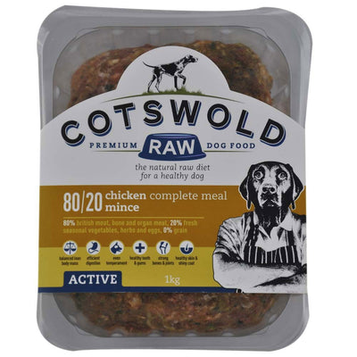 Cotswold Raw Working Dog Active Chicken Mince 1kg
