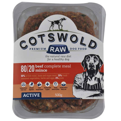 Cotswold Raw Working Dog Active Beef Mince 500g