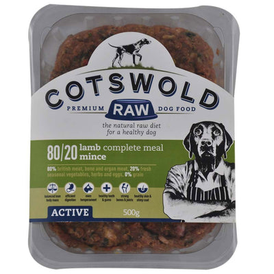 Cotswold Raw Working Dog Active Lamb Mince 500g