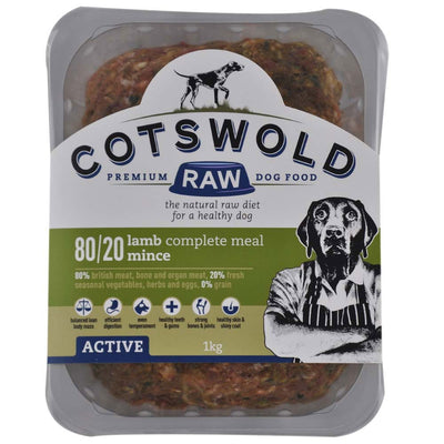 Cotswold Raw Working Dog Active Lamb Mince 1kg