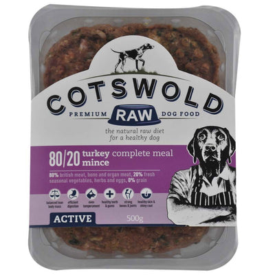 Cotswold Raw Working Dog Active Turkey Mince 500g