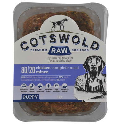 Cotswold Raw Working Dog Active Puppy Chicken Mince 1kg