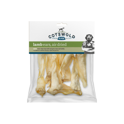 Cotswold Raw Natural Dried Treat Lamb Ears 100g