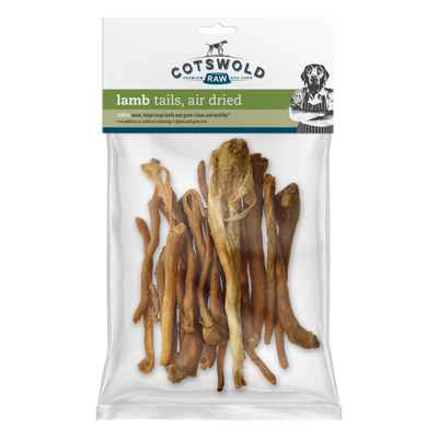 Cotswold Raw Natural Dried Treat Lamb Tails 250g