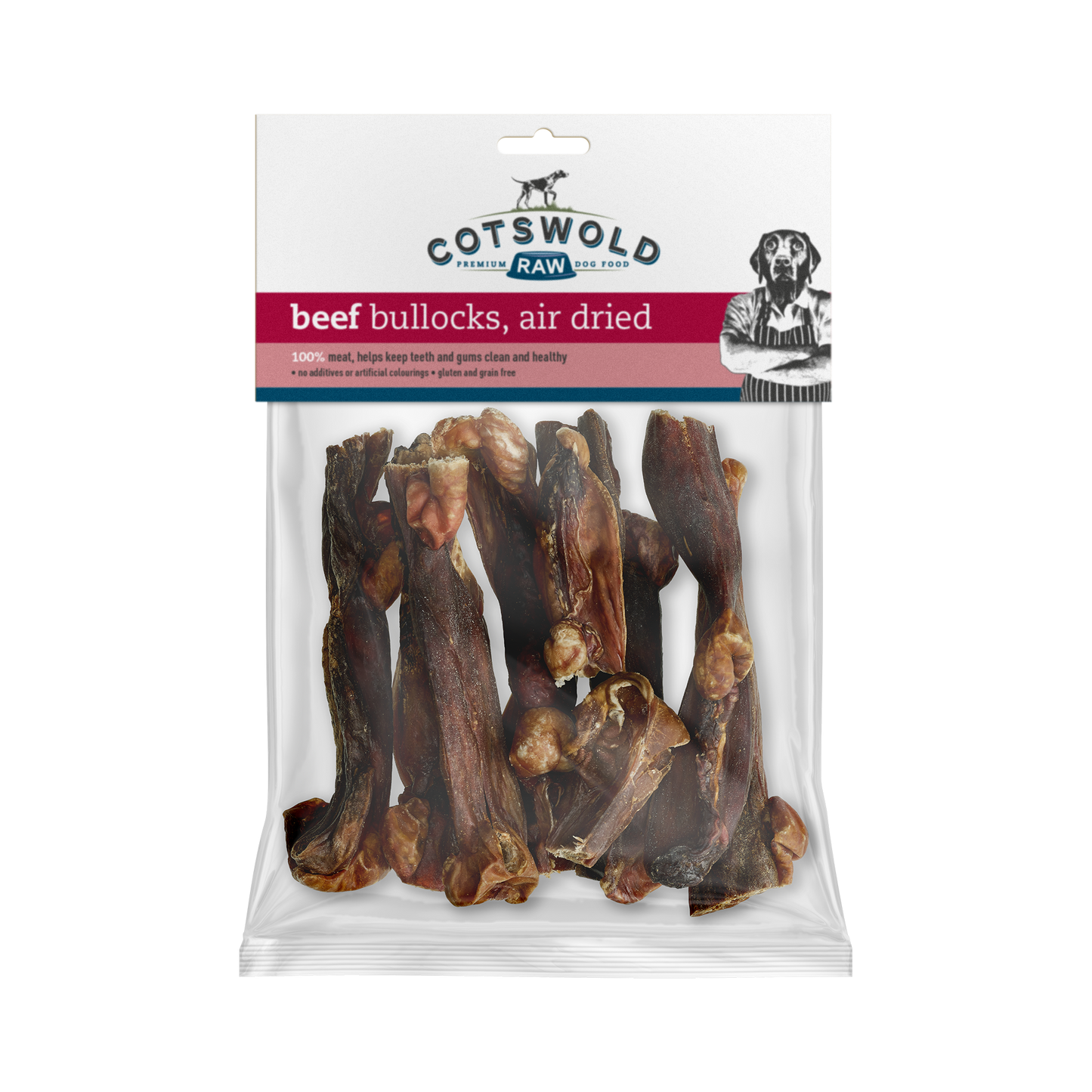 Cotswold Raw Natural Dried Treat Beef Bullocks x6