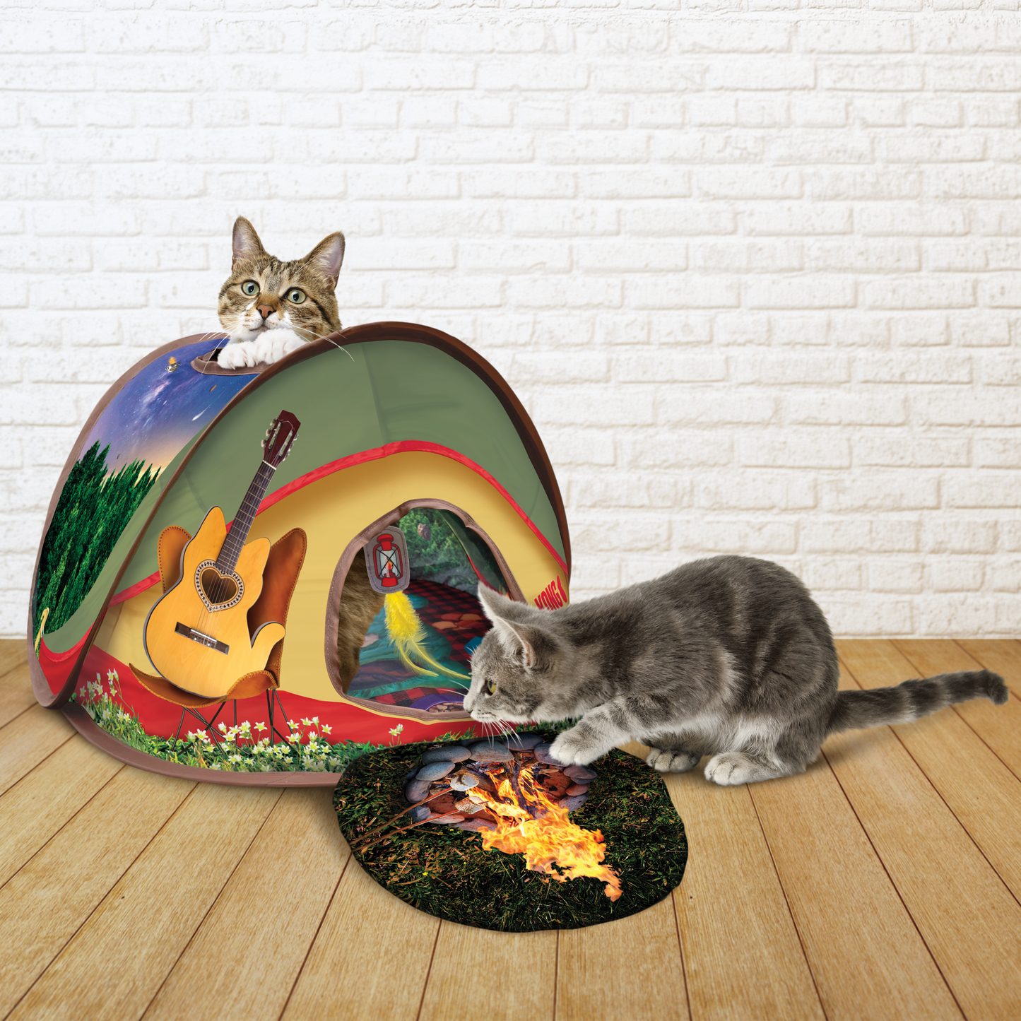 KONG Play Spaces Glamping Tent Cat Toy