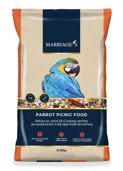 Marriages Parrot Picnic Food - 12.55kg